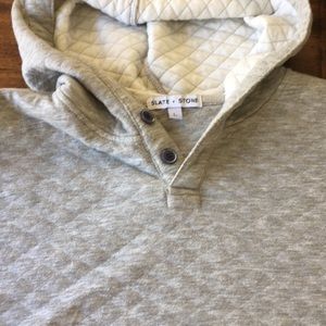 Men’s Slate and Stone Grey Sweatshirt Hoodie